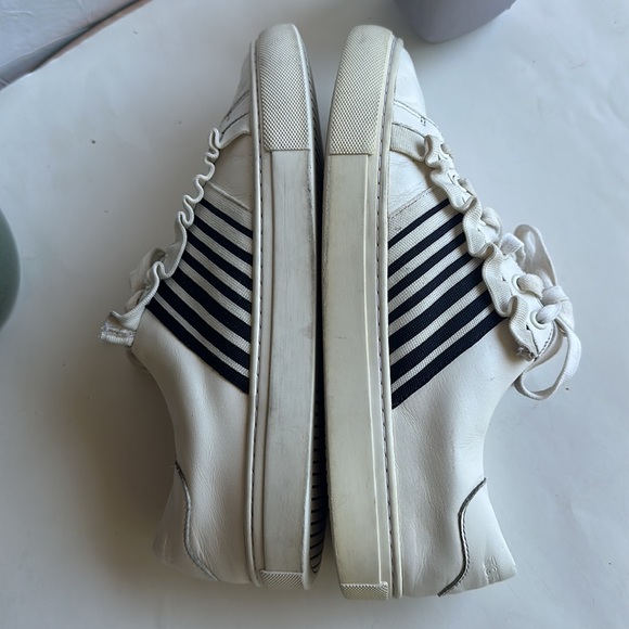Tory Burch Ruffle Fashion Sneakers, White, 8 M - Picture 9 of 14